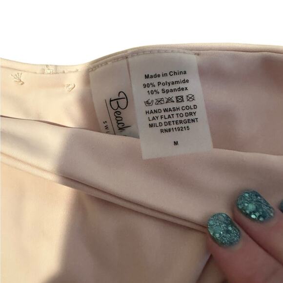 Beach Bunny Bikini Bottom Soft Pink Medium Cheeky - Picture 5 of 6